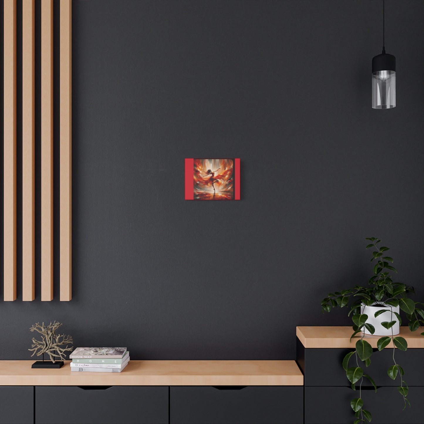 Fiery Dance Canvas Wall Art - 1.25" Stretched Matte Print
