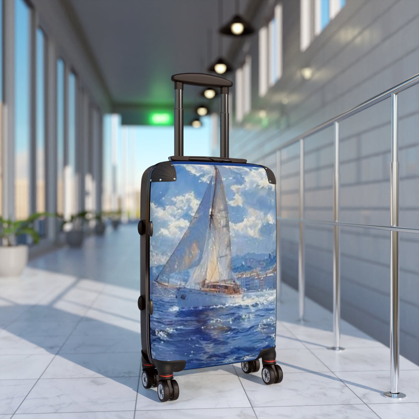 Sailing Adventure Suitcase - Travel Luggage with Scenic Ocean Design