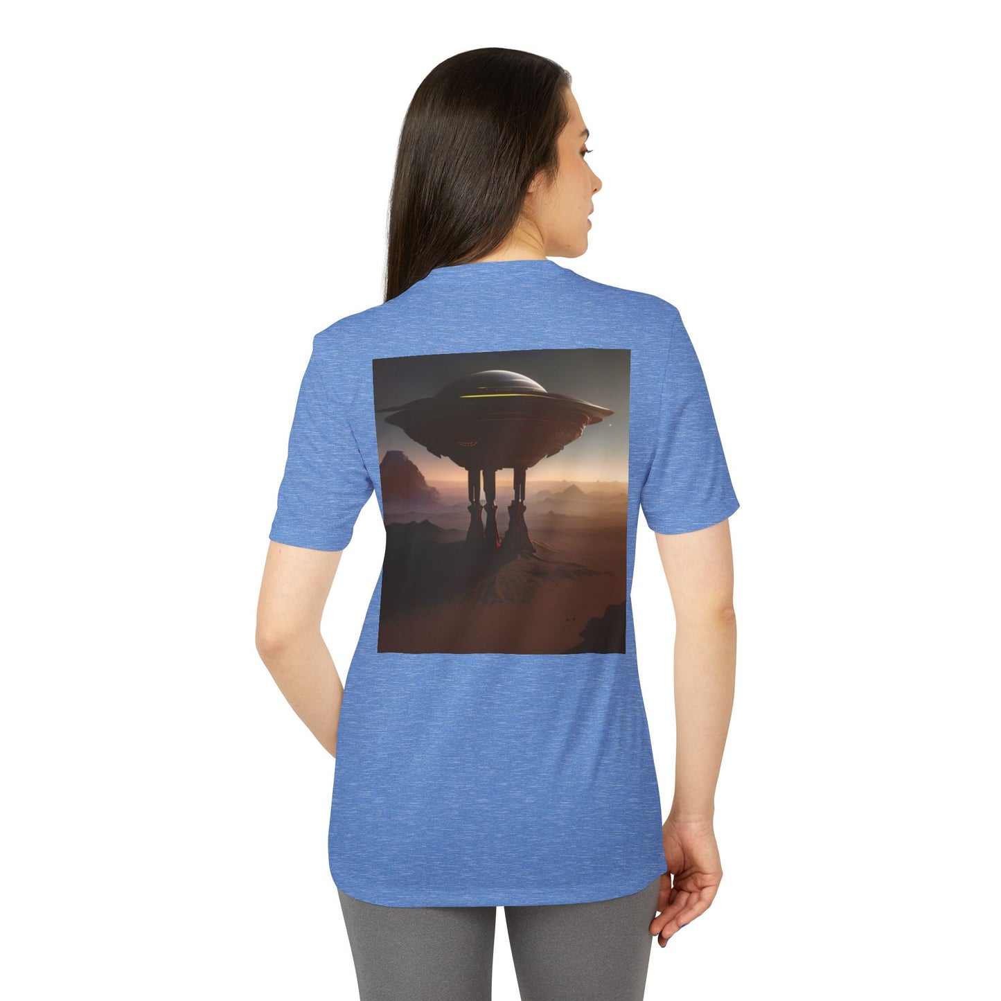 adidas Unisex Sport T-Shirt - Jungle & UFO Adventure Designs | Comfortable Casual Wear for Nature & Sci-Fi Lovers