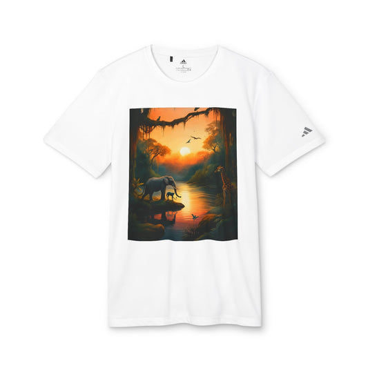 adidas Unisex Sport T-Shirt - Jungle & UFO Adventure Designs | Comfortable Casual Wear for Nature & Sci-Fi Lovers