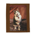 Cozy Cat Velveteen Plush Blanket - Perfect for Pet Lovers
