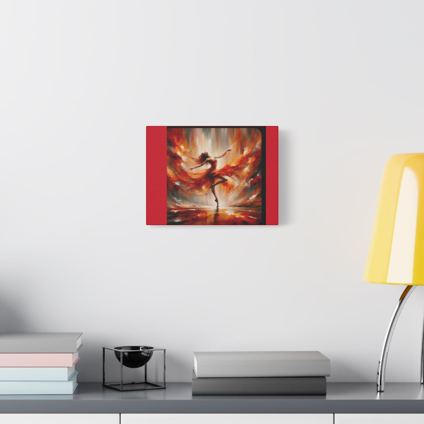 Fiery Dance Canvas Wall Art - 1.25" Stretched Matte Print