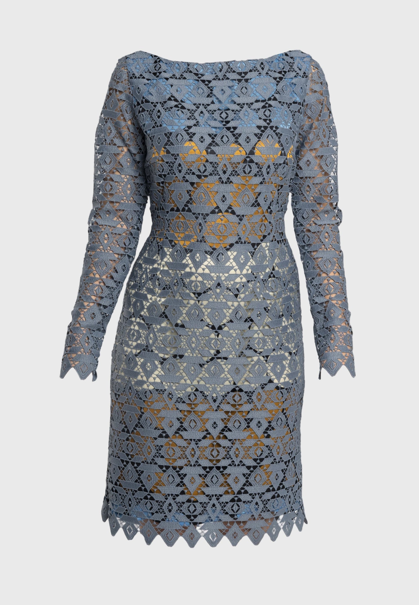 Azzurra Lace Sheath Dress - Modern Style and Femininity in One Stunning Silhouette