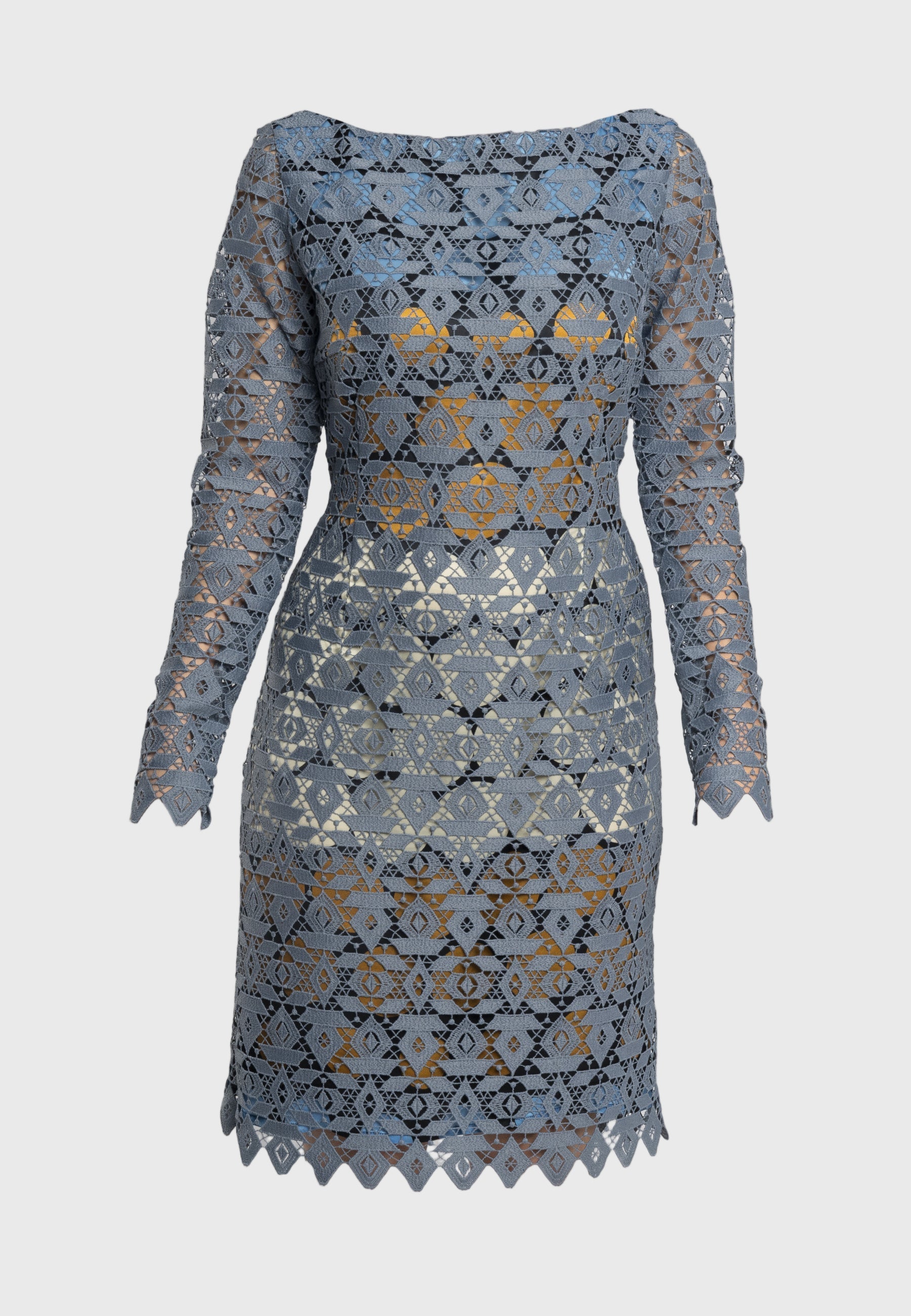 Azzurra Lace Sheath Dress - Modern Style and Femininity in One Stunning Silhouette