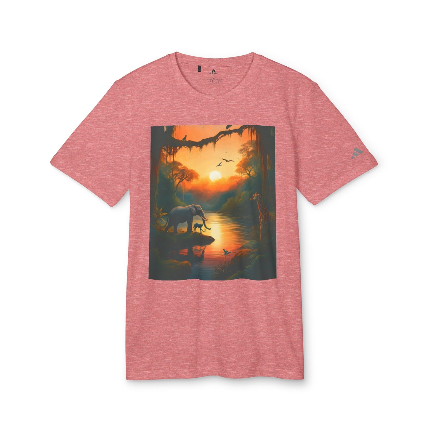 adidas Unisex Sport T-Shirt - Jungle & UFO Adventure Designs | Comfortable Casual Wear for Nature & Sci-Fi Lovers