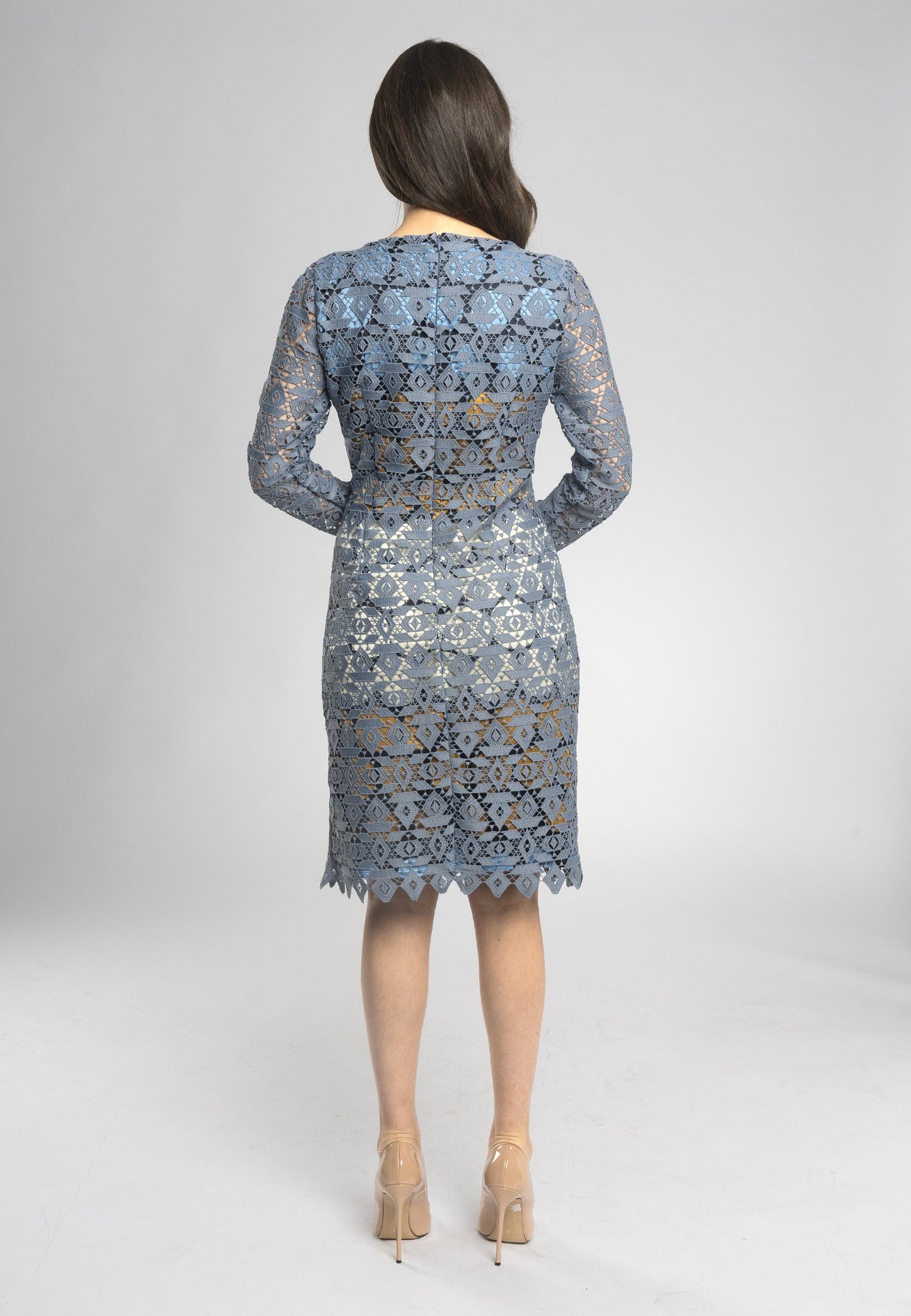Azzurra Lace Sheath Dress - Modern Style and Femininity in One Stunning Silhouette
