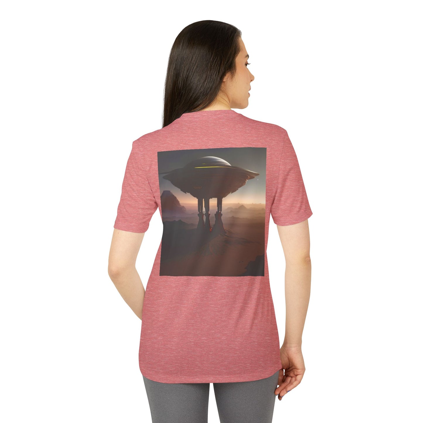 adidas Unisex Sport T-Shirt - Jungle & UFO Adventure Designs | Comfortable Casual Wear for Nature & Sci-Fi Lovers