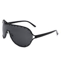 Evanesce - Oversized Aviator Rhinestone Design Women's Sunglasses