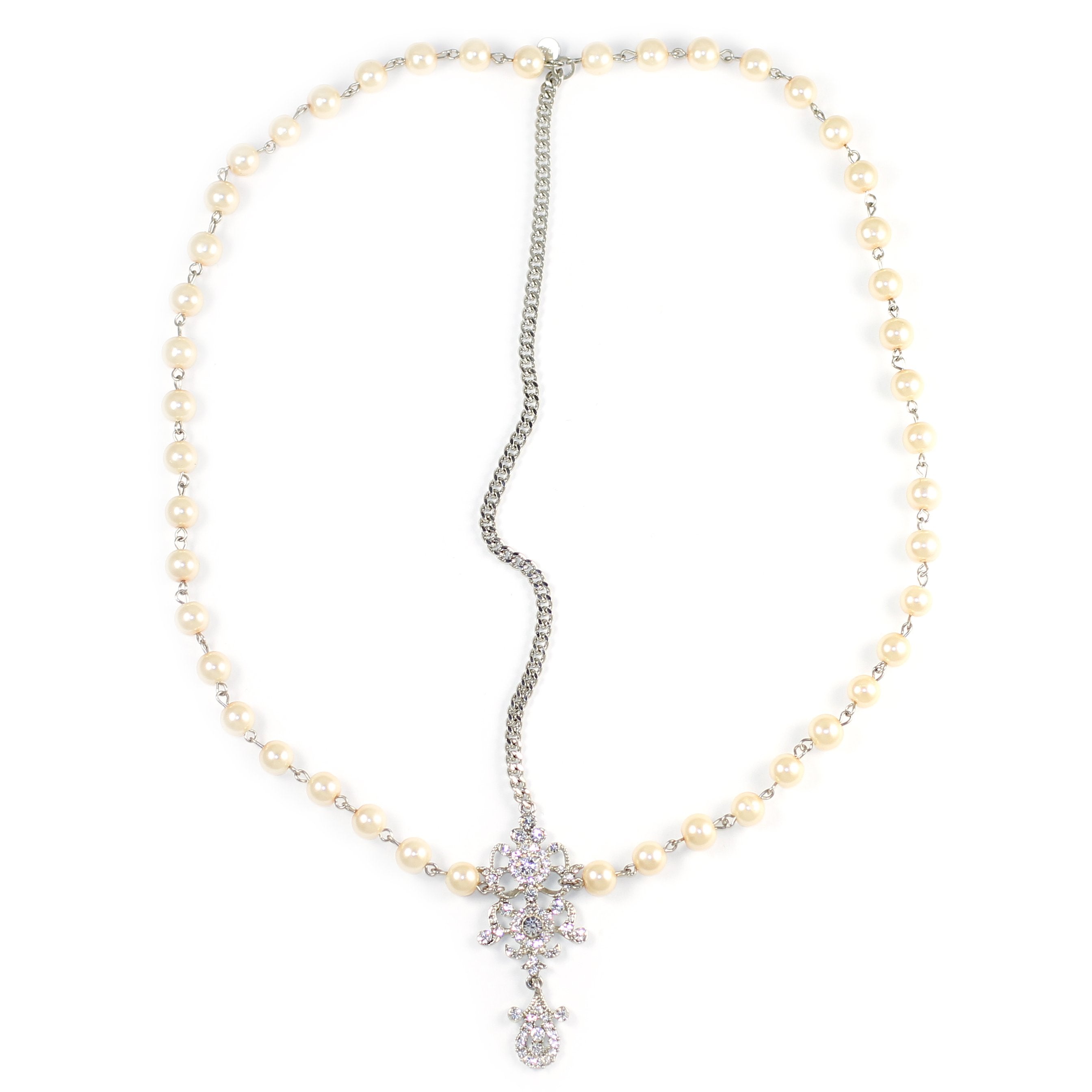 Draping Pearls Chain Headpiece