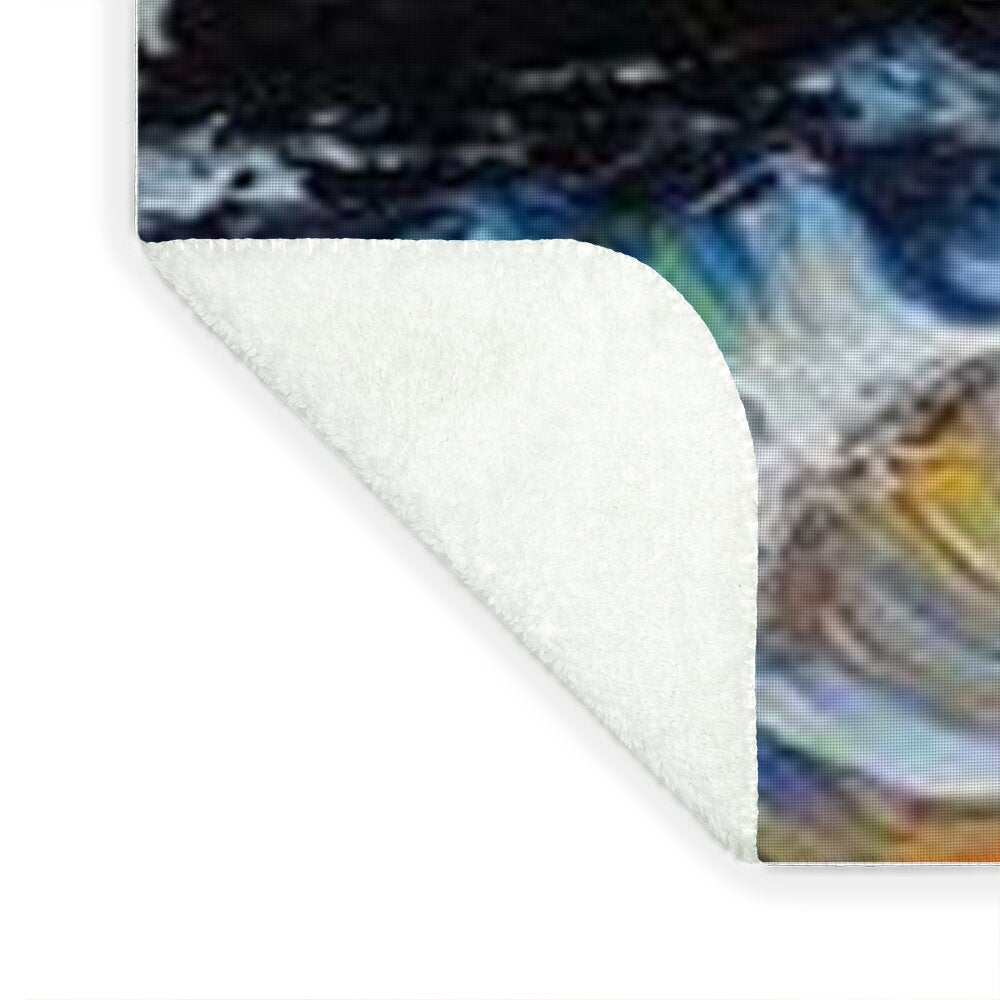 Sun Glow on a Rocky Shore - Blanket